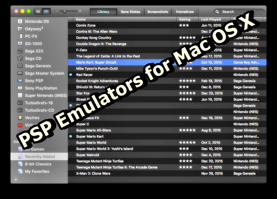 psp emulator for mac os x 10.6.8